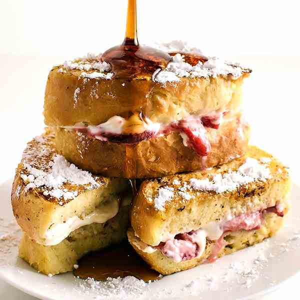 Strawberry Stuffed French Toast