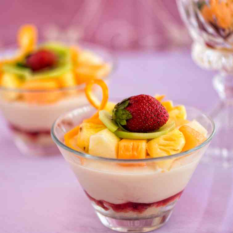 Sponge Fruit Trifle Delight