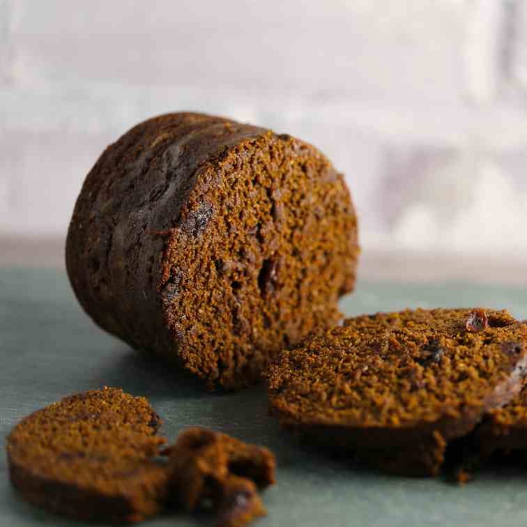 Vegan Brown Bread Baked in a Can