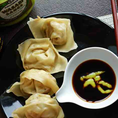 Vegan Wonton-healthy Chinese appetizer for