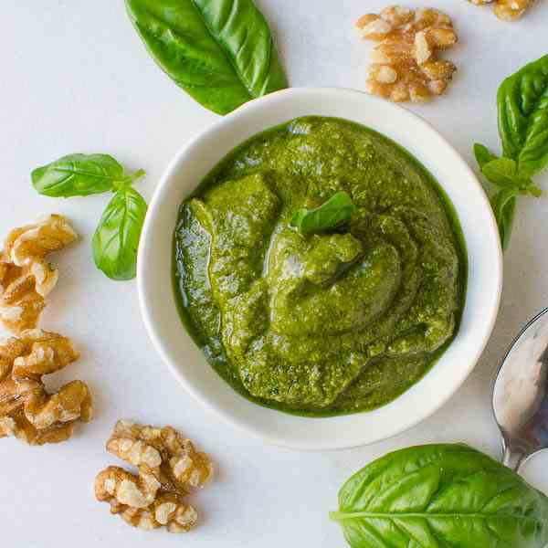 Aubergine Cannelloni With Walnut Pesto