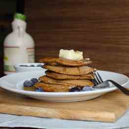 Blueberry Lemon Whole Wheat Pancakes