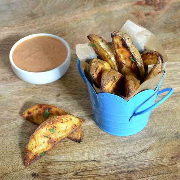 Old Bay Roasted Potato Wedges