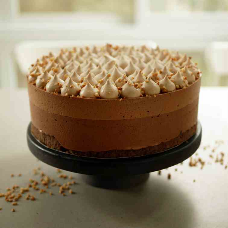 Gianduja Chocolate Mousse Cake
