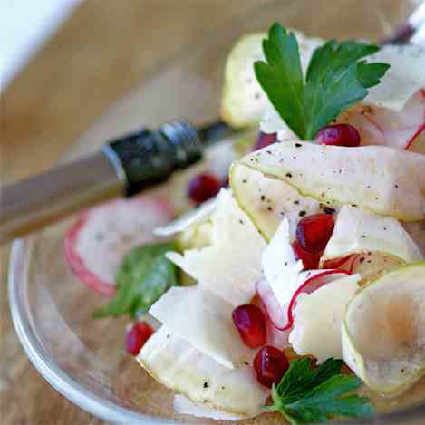 Shaved Celeriac & Radish Salad