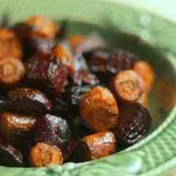 Roasted Balsamic Beets & Carrots