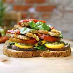 Vegetable Tempeh Stack