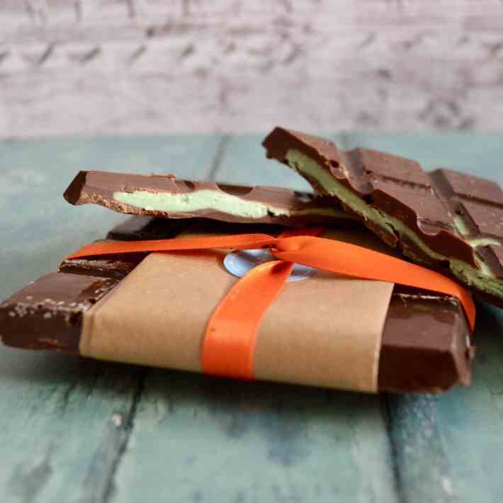 Mint Fondant Chocolate Bars