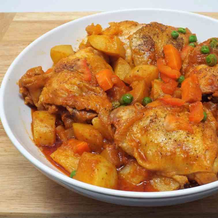 Chicken Afritada.