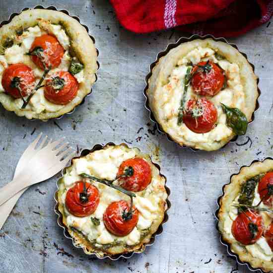 Tomato Goat Cheese Tartlets