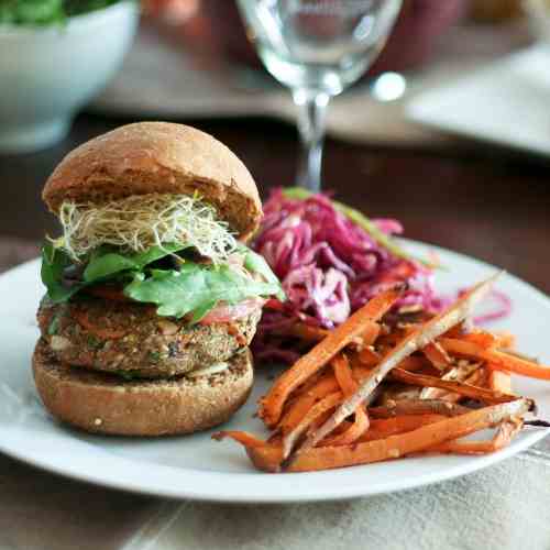 Veggie Burgers and Sides