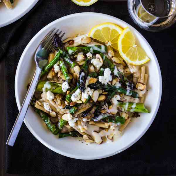 Creamy Lemon Casarecce with Asparagus