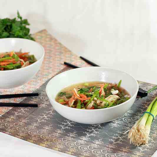 Spicy Asian Chicken Noodle Soup