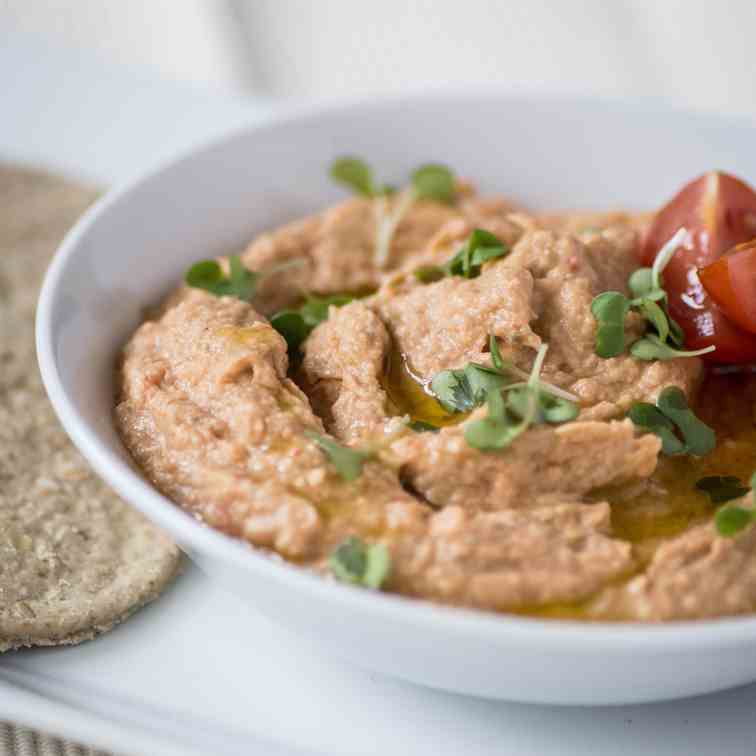 Salmon and cannellini bean dip