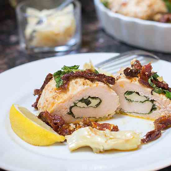 Slow Cooker Mozzarella Stuffed Chicken Bre