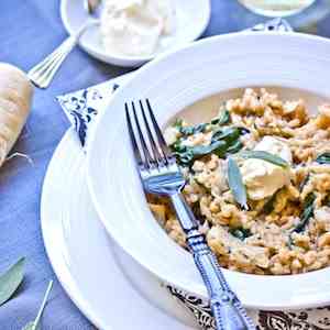 Parsnip, Sage & Mascarpone Risotto