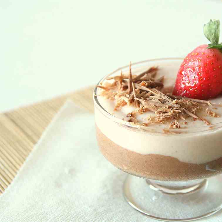 Eggless Choco strawberry mousse