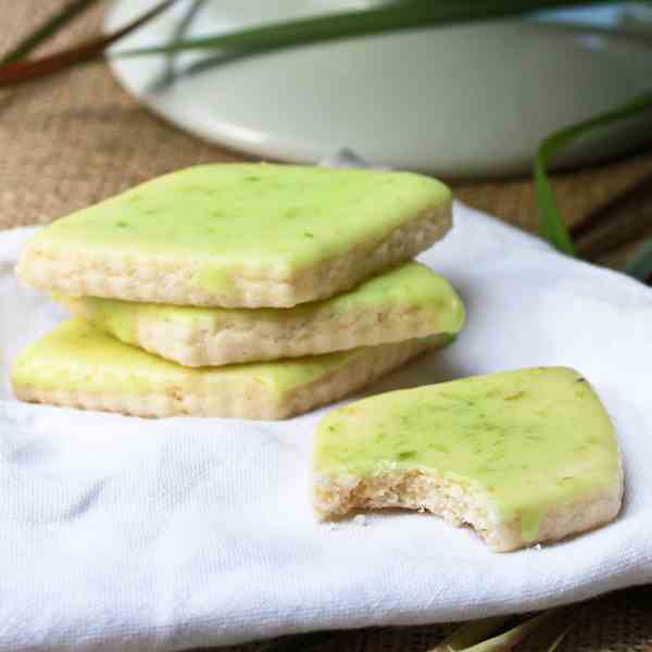 Lemongrass Shortbread Cookies