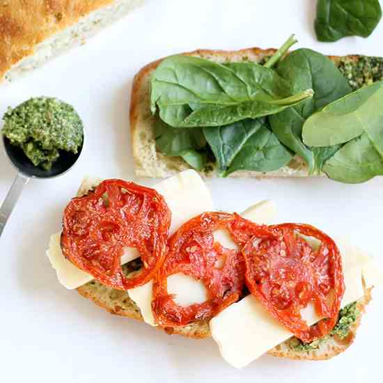 Roasted Tomato Mozzarella Panini