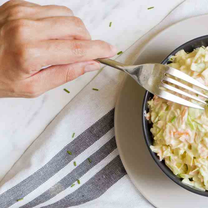 Easy Vegan Coleslaw