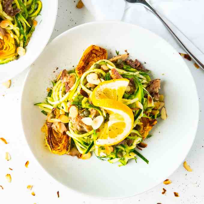 Mediterranean Summer Pasta with Zoodles