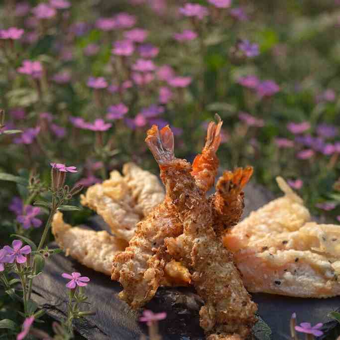 Coconut Tempura Prawns