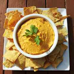 Curried Hummus with Carrot