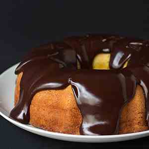 Orange Bundt Cake with Chcocolate Ganache