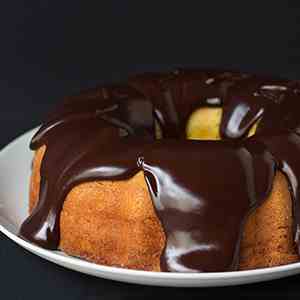 Orange Bundt Cake with Chcocolate Ganache 