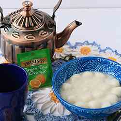 Rice Dumplings in Sweetened Coconut Milk