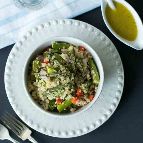 Quinoa Salad with Roasted Asparagus