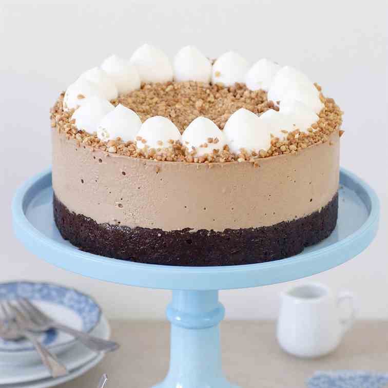 Coffee Mousse Cake with Chocolate