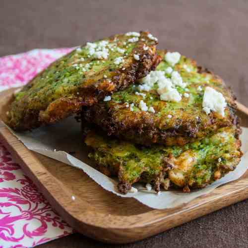 Broccoli Feta Fritters