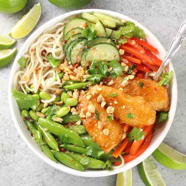 Thai Fish Noodle Bowl