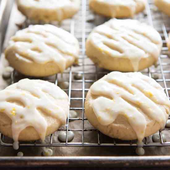 Double Lemon Glazed Cookies