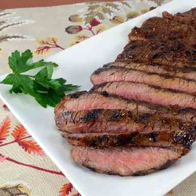 Balsamic and Dijon Marinated Flank Steak 