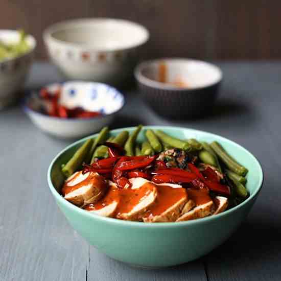 Turkey enchilada bowl