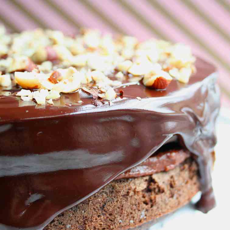 Chocolate Hazelnut Crunch Cake