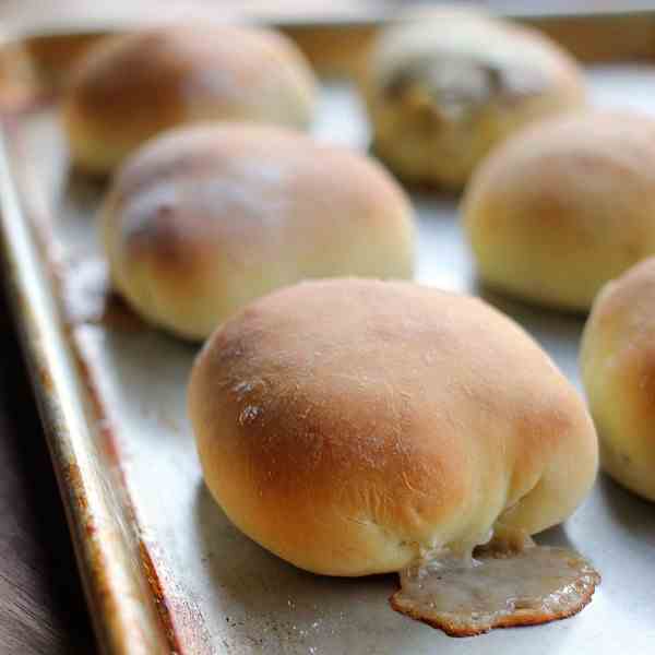 Philly Cheesesteak Stuffed Rolls