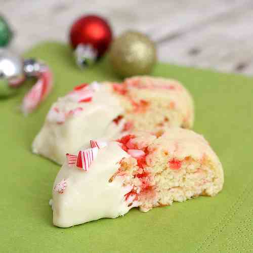 Candy Cane Biscotti