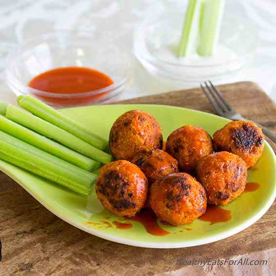 Quinoa and Cauliflower Buffalo Bites