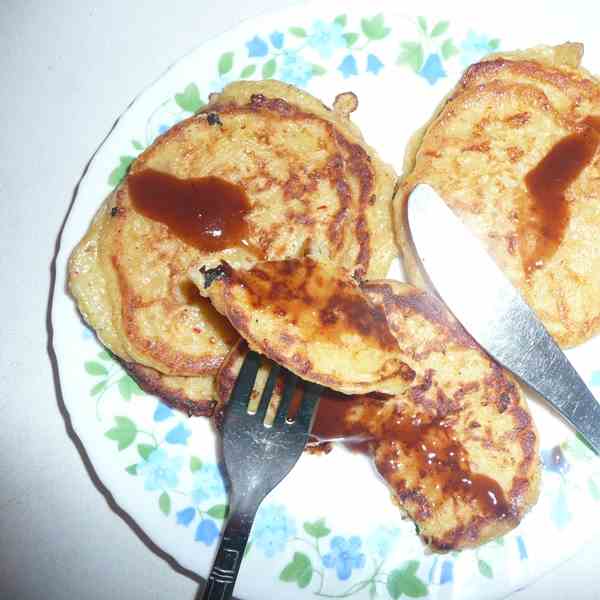 Potato fritter pancakes