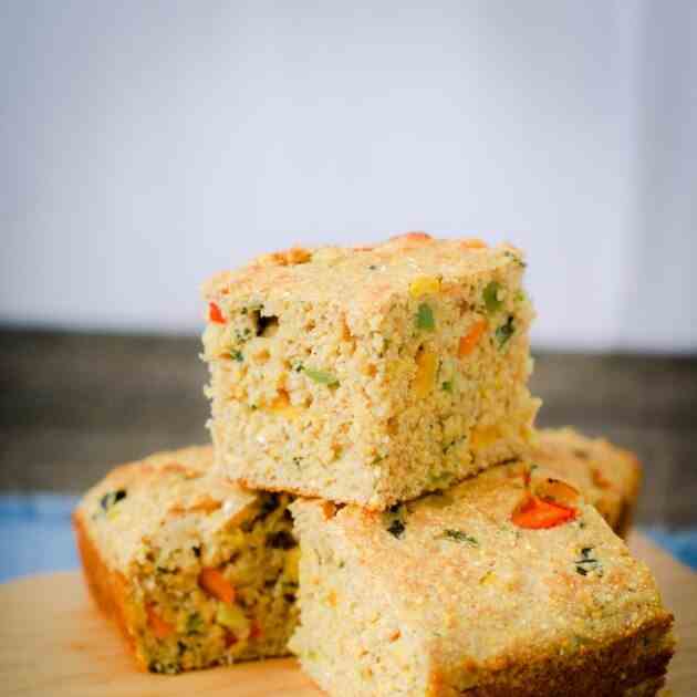 Confetti Pepper Cornbread Recipe 