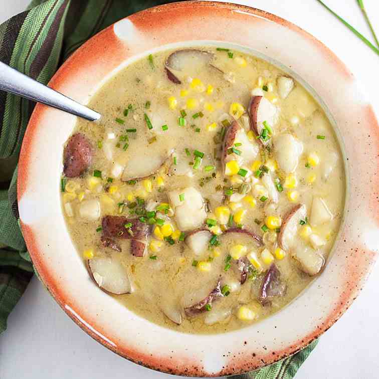 Thai-Style Potato and Corn Chowder