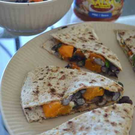 Butternut Squash and Black Bean Wrap