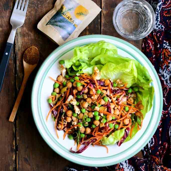 Baharat Chickpea and Butter Lettuce Salad