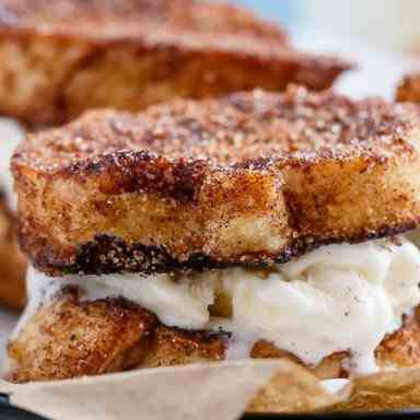 Churro French Toast Ice Cream Sandwich