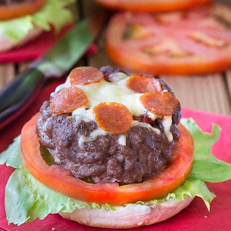 Pepperoni Pizza Burgers