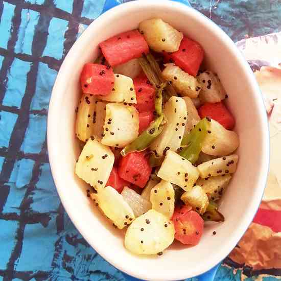 Quick Carrot Radish Curry