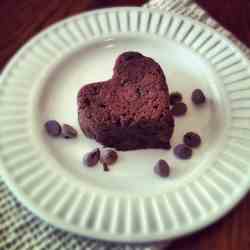 Black Forest Brownie Hearts